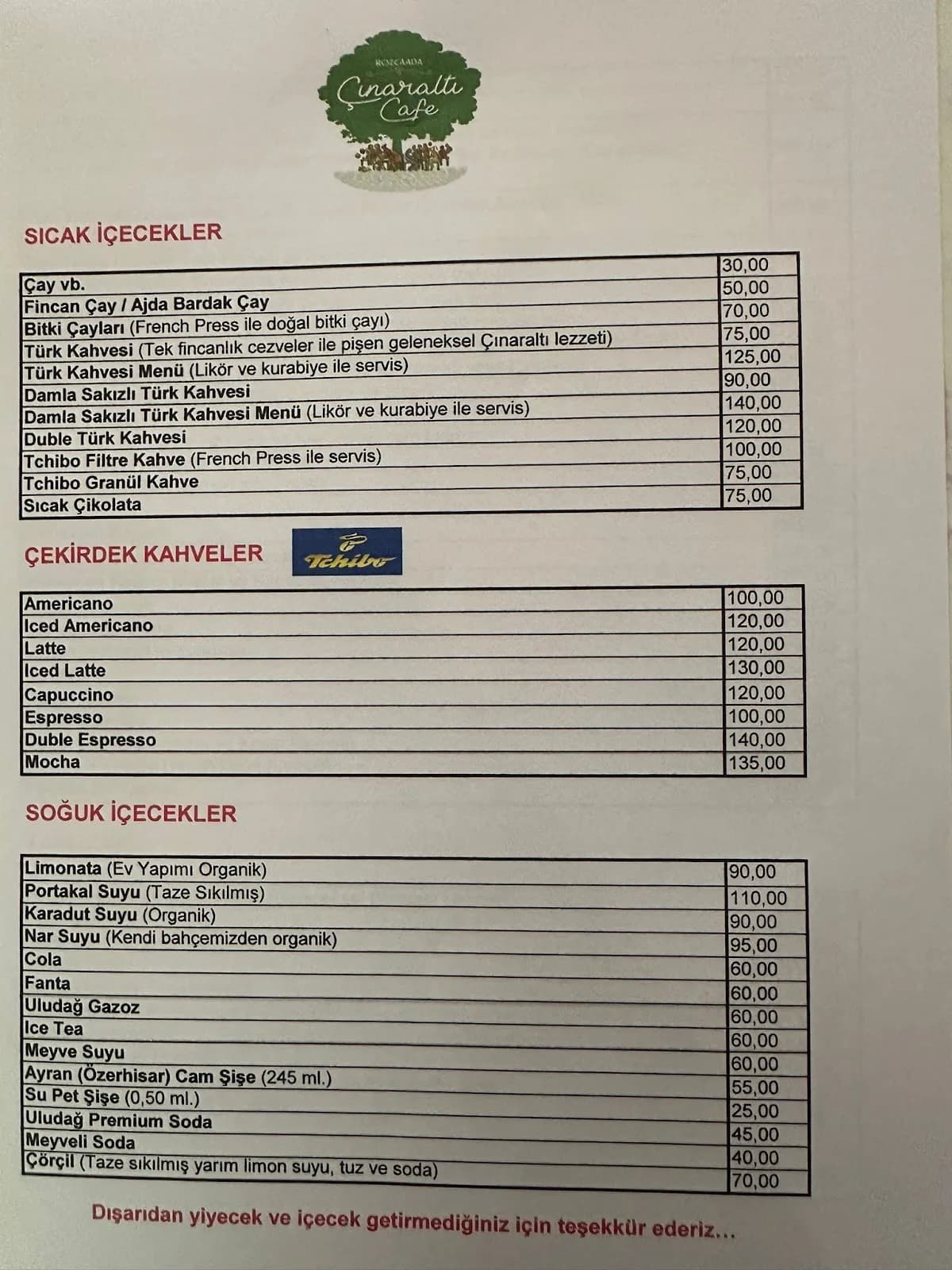 Çınaraltı Cafe kapak görseli