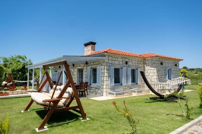 Dreamy Villa near Beach with Backyard in Bozcaada - Two-Bedroom House