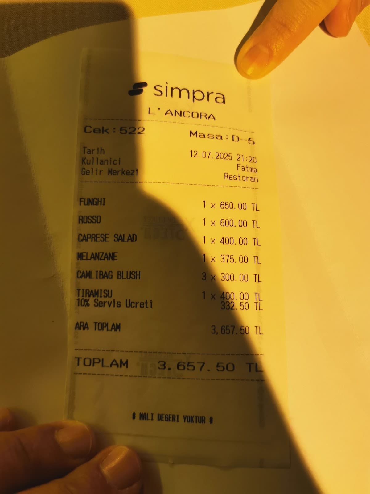 L'ancora Ristorante & Bar Bozcaada