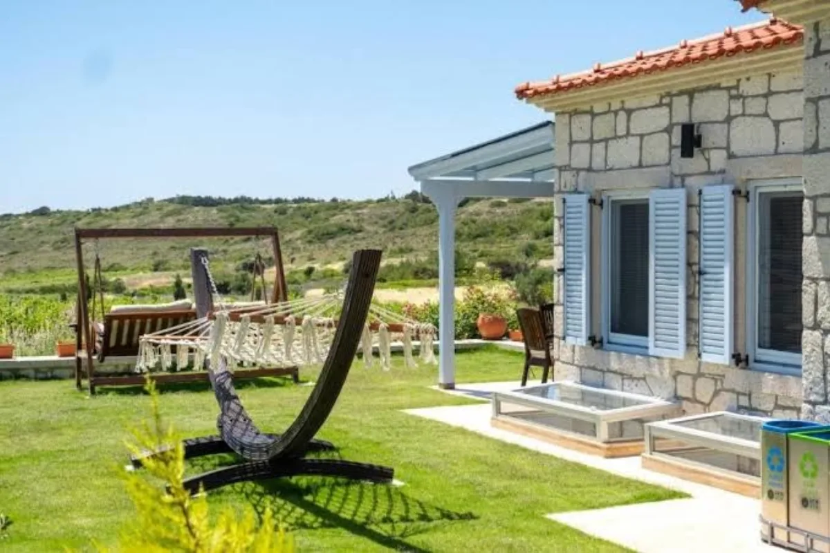 Dreamy Villa near Beach with Backyard in Bozcaada - Two-Bedroom House